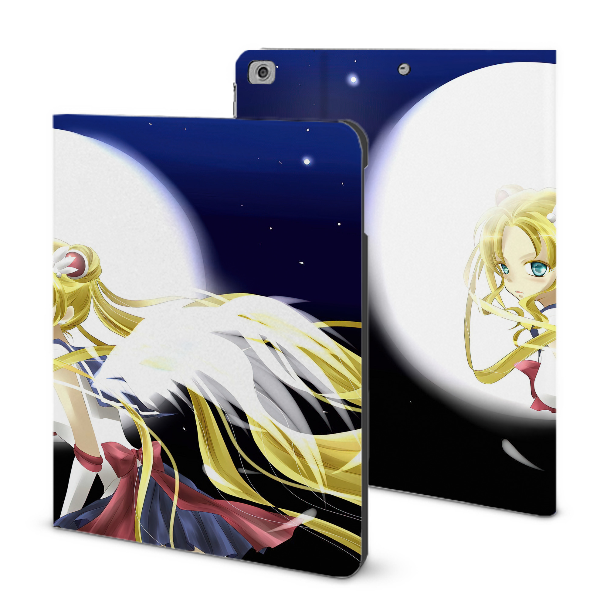 （画像用） 美少女戦士セーラームーン Sailor Moon IPad ケース ブック型 PUレザー TPU 耐衝撃 軽量 薄型 ペン収納なし 全面保護 IPad 各モデル対応